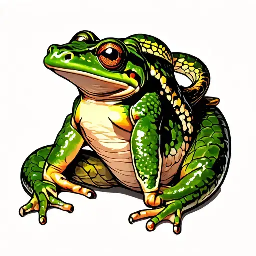 frog mullet pit vipers tattoo design idea