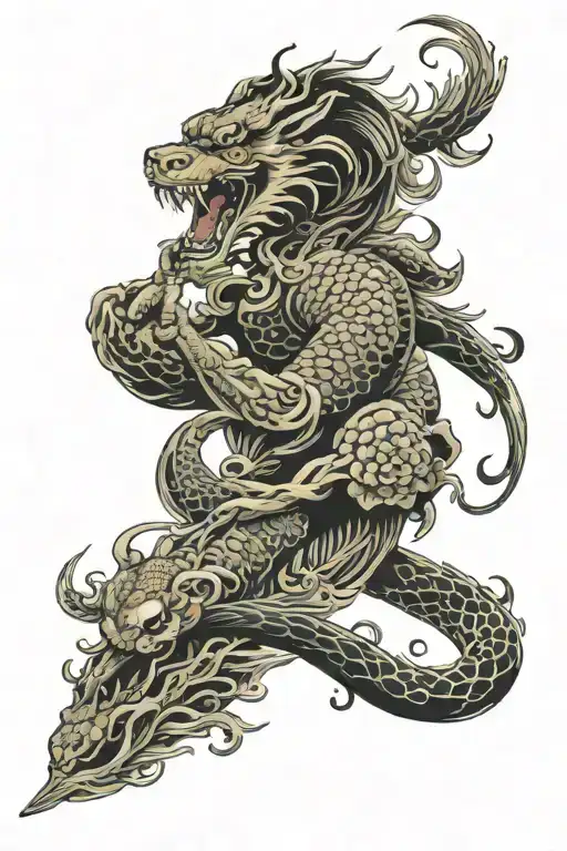 irezumi style sleeve tattoo design idea