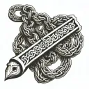 Kurapika Chain tattoo design idea