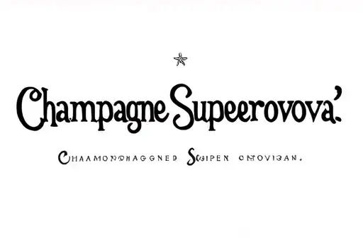 "Champagne Supernova " "Champagne Supernova " tattoo design idea