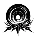 interstellar black hole tattoo design idea
