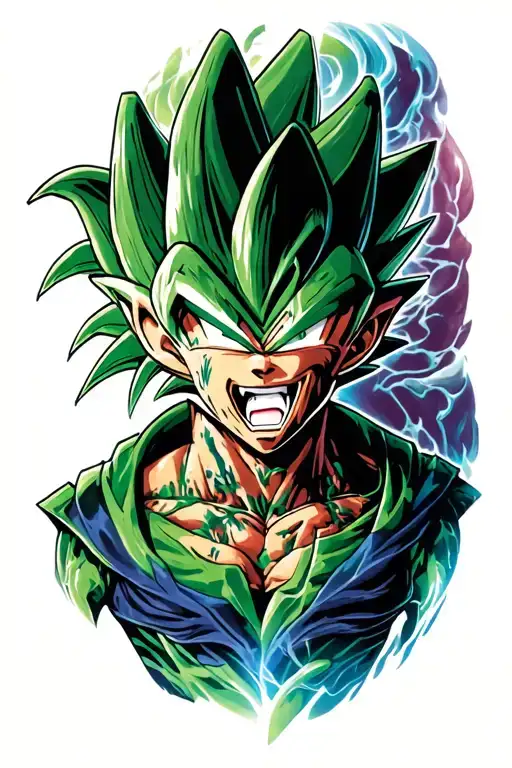 cell perfect form dbz tattoo design idea