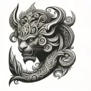 Raj tattoo design idea