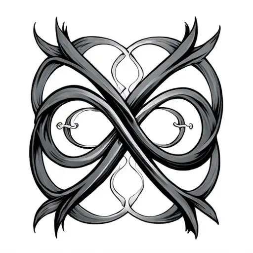 I love you 3000 into infinity symbol tattoo design idea
