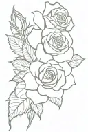 diet coke with rose growing tattoo design idea