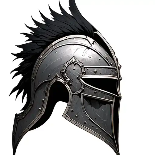 Illyrian Helmet tattoo design idea