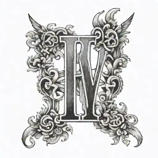 1987 Roman Numerals tattoo design idea