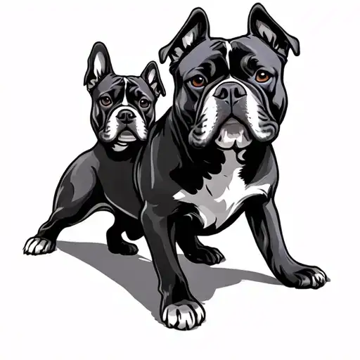 traditional 3 headed dog tattoo design idea