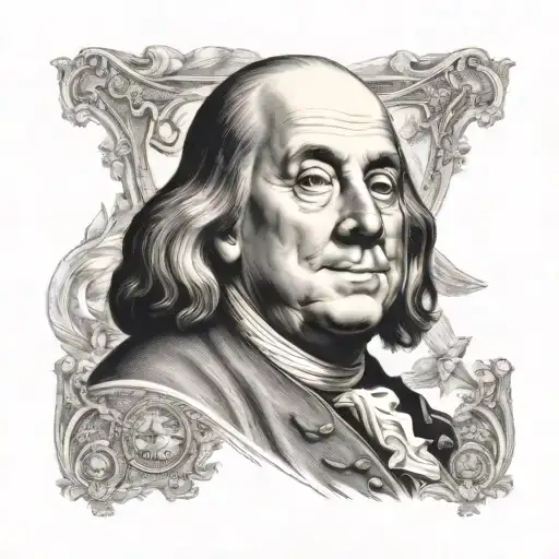 Benjamin Franklin tattoo design idea