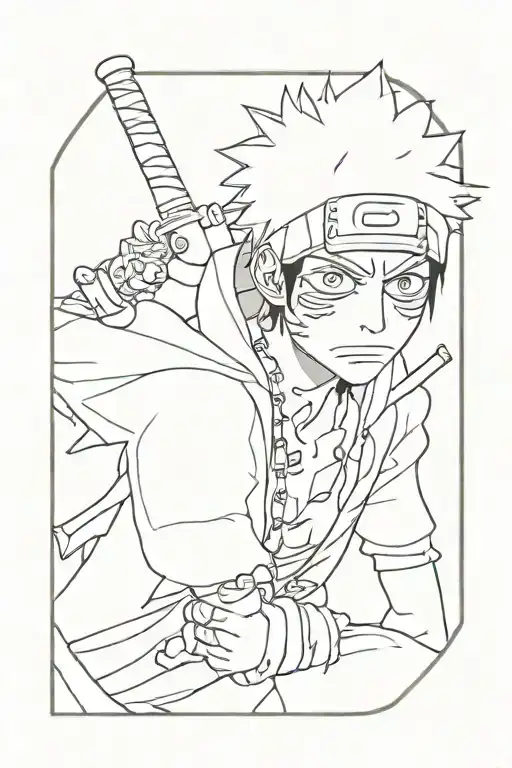 trafalgar law one piece tattoo design idea