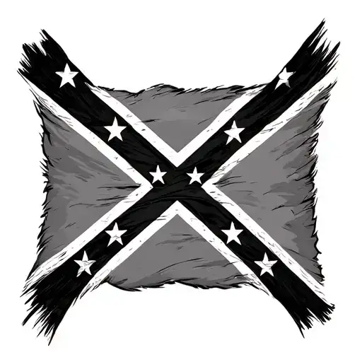 Rebel Flag tattoo design idea
