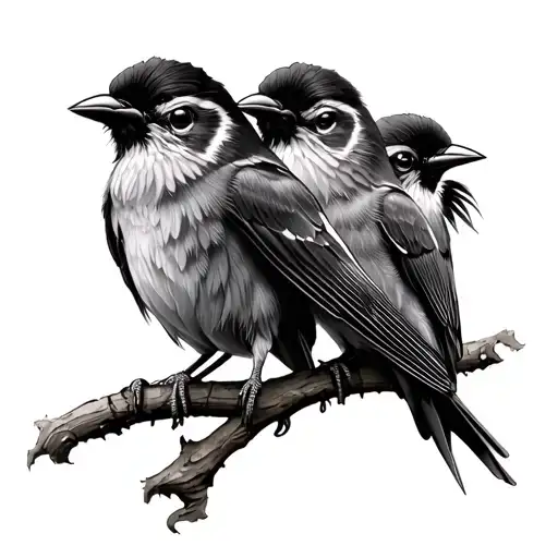 Bob Marley 3 Little Birds tattoo design idea