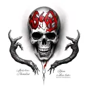 666 tattoo design idea