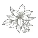 oleander flower tattoo design idea