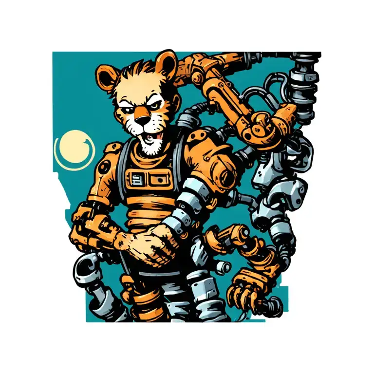 Calvin and Hobbes tattoo design idea