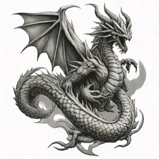 King Ghidorah tattoo design idea