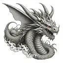 King Ghidorah tattoo design idea