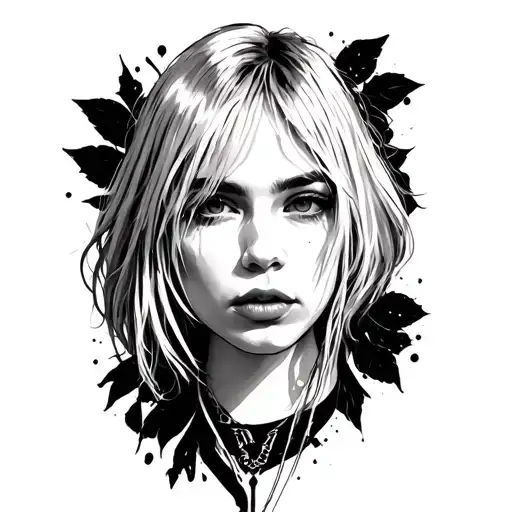 billie eilish related tattoo tattoo design idea