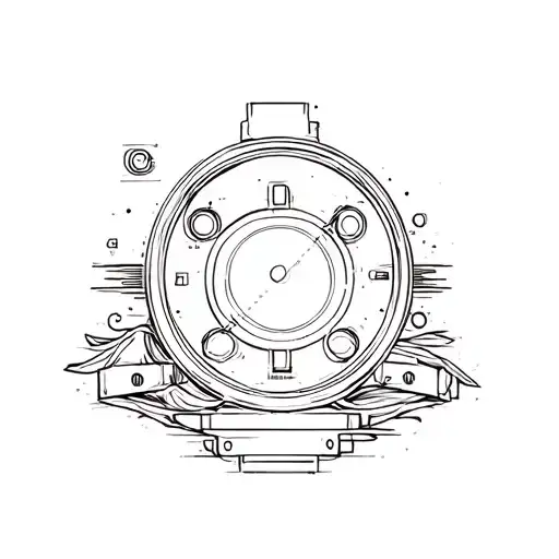 Sniper scope tattoo design idea