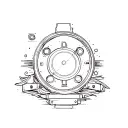 Sniper scope tattoo design idea