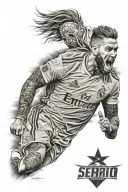 Sergio Ramos tattoo design idea
