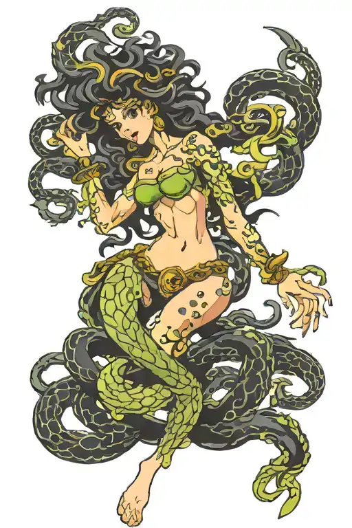 Sicilian Medusa tattoo design idea