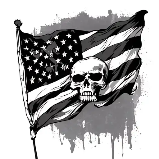 Rebel Flag tattoo design idea