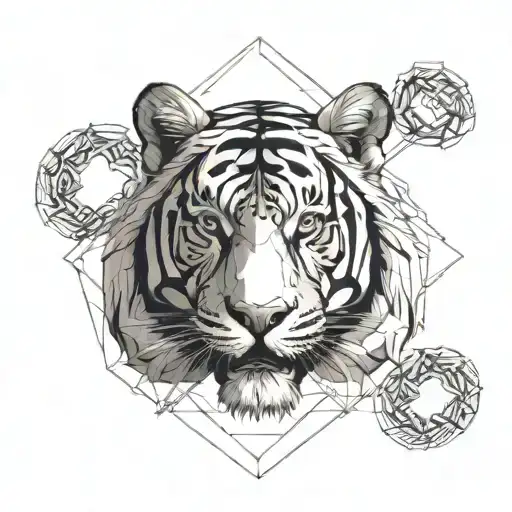 Bengal tiger tattoo design idea