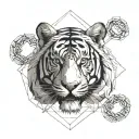 Bengal tiger tattoo design idea