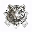 Bengal tiger tattoo design idea