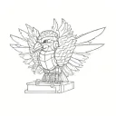 lego kingfisher tattoo design idea