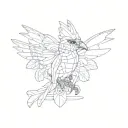 lego kingfisher tattoo design idea