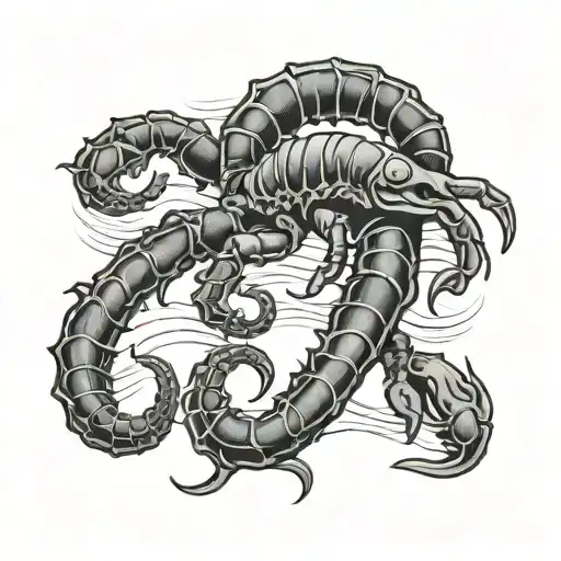Scorpio Long Beach Cali tattoo design idea