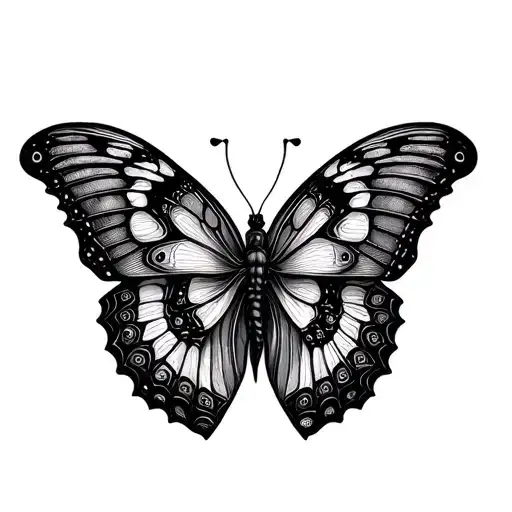 Butterfly effect tattoo design idea