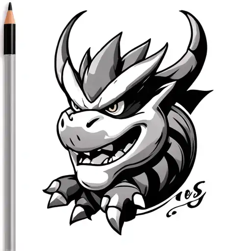 Bowser tattoo design idea