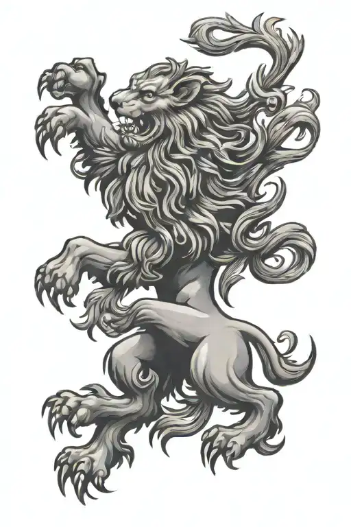 Scottish Rampant Lion Tattoo tattoo design idea