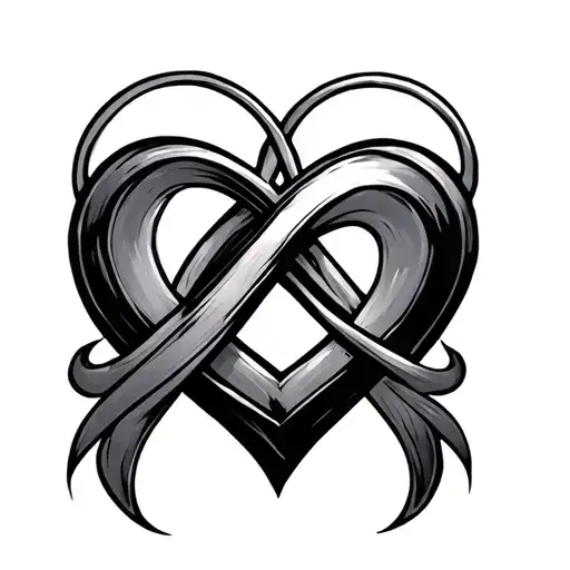 Infinity Heart tattoo design idea