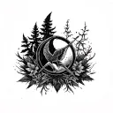 Stick and poke, multifandom, simple, the mortal instruments, the hunger games, criminal minds, the last of us tattoo design idea