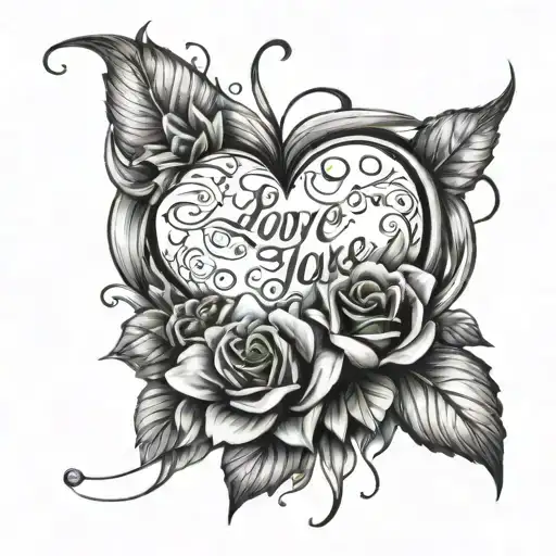 the love you take is equal to the love you make tattoo design idea