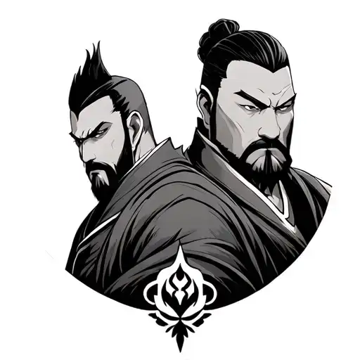 zuko and iroh atla elements tattoo design idea