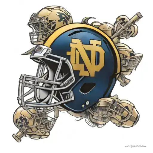Notre Dame football team tattoo design idea