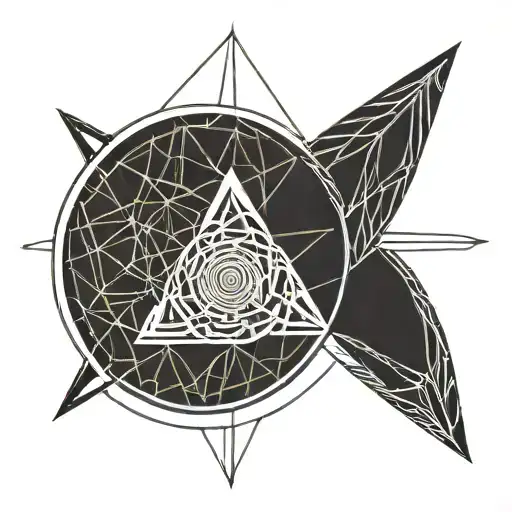 karma symbol tattoo design idea