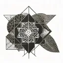 karma symbol tattoo design idea