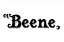 "Beene" tattoo design idea