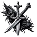 Cross Sword tattoo design idea