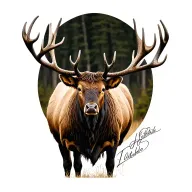 4 Bull Elk 2 cow elk tattoo design idea