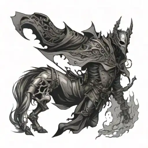bloodborne inspired tattoo tattoo design idea