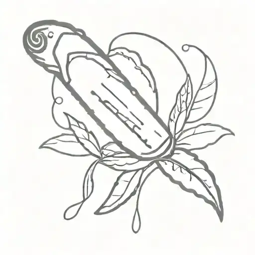 pickle design incorporating symbols tattoo design idea