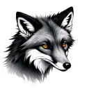 Arctic Fox tattoo design idea