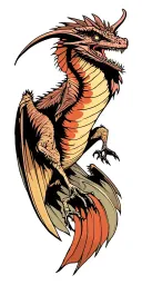 pterodactyl tattoo design idea